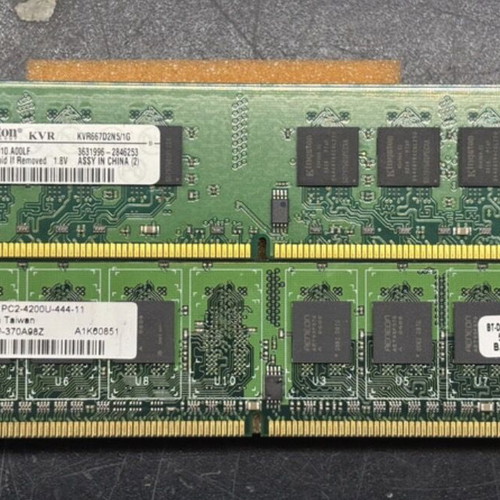 DDR2 RAM memory kit 1.5GB used for desktop computer