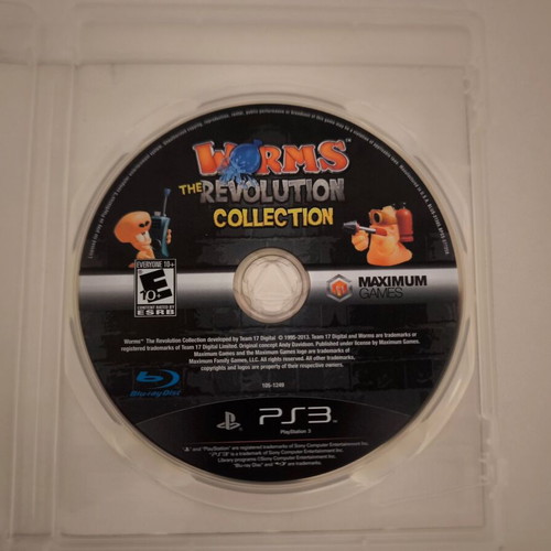 Worms Revolution Collection PS3 game used, includes Armageddon and Revolution