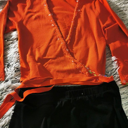 julia Bergovich orange short jacket