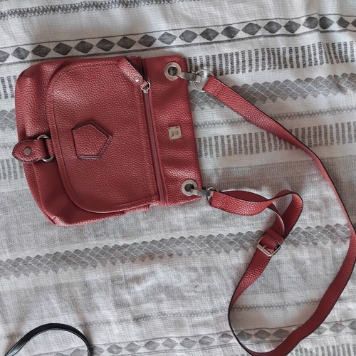 Kem leather crossbody bag like new, brown
