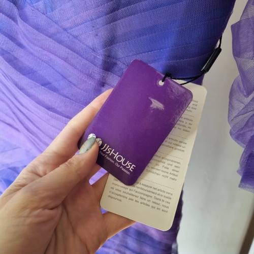JJ's House Dress New Organza Event Dress Royal Blue Purple Size M