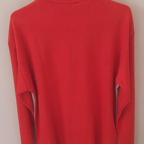 Ζακέτα Versace μεταχειρισμένη, vintage, γκρι και κόκκινη, μέγεθος XL