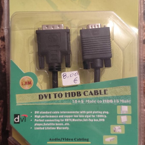 DVI to HDB Cable 1.8 meters new