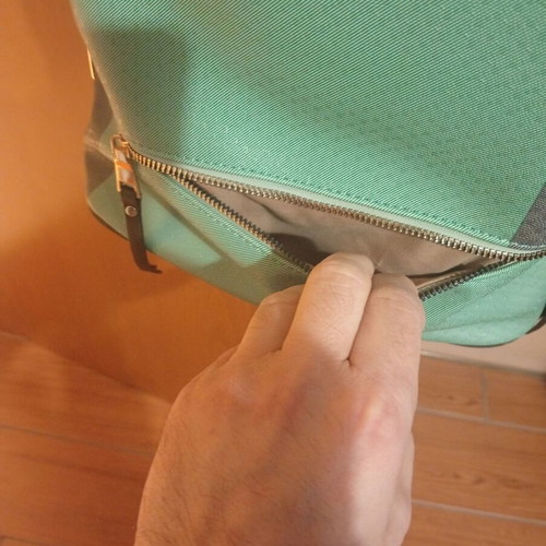 Women’s backpack used green veraman