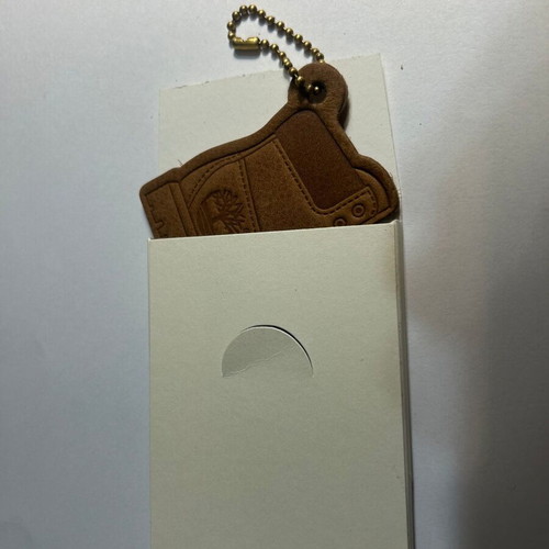 Timberland keychain new leather brown
