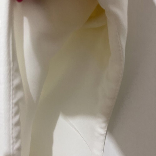 Zara white wide-leg jumpsuit with shoulder pads