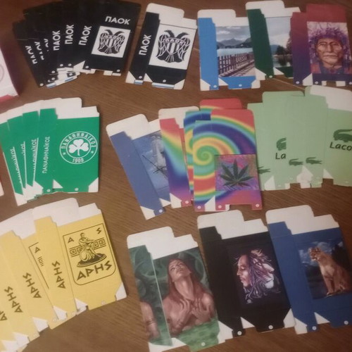 Cigarette pack cases new, over thirty pieces