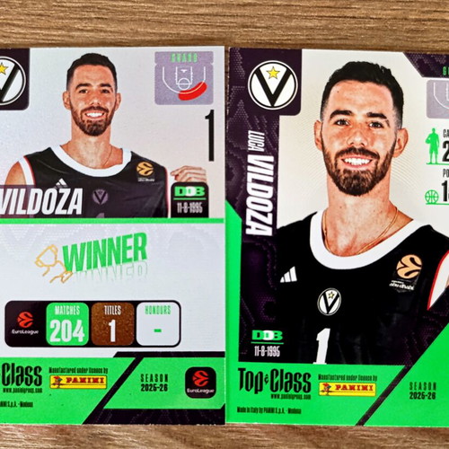 Panini Top Class Euroleague Cards Luca Vildoza Mint Condition