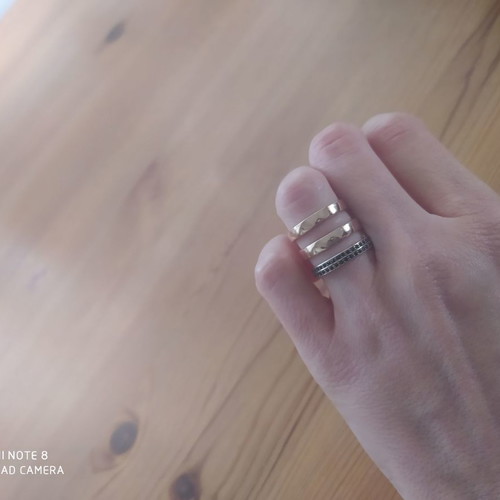 Ring pink gold 925 from gold-plated silver like new Kritsimis Jewellery