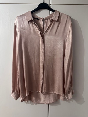 Pink satin shirt Zara size L used