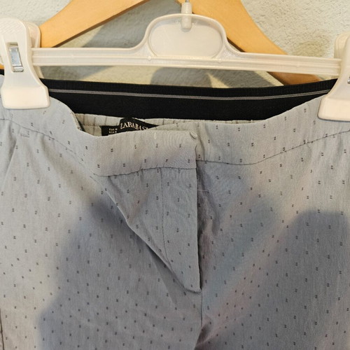 Zara Basic Blue Stretch Pants like new