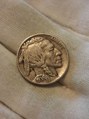 Buffalo nickel 1936 USA coin