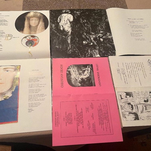 Christian Death pack of 4 used gothic inserts