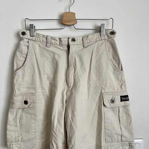 Bermuda shorts used, beige color, size S with pockets
