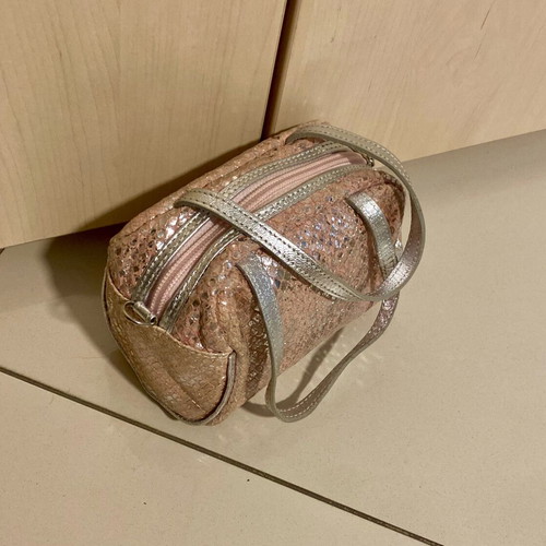 Crossbody bag Achilleas Accessories pink and silver new