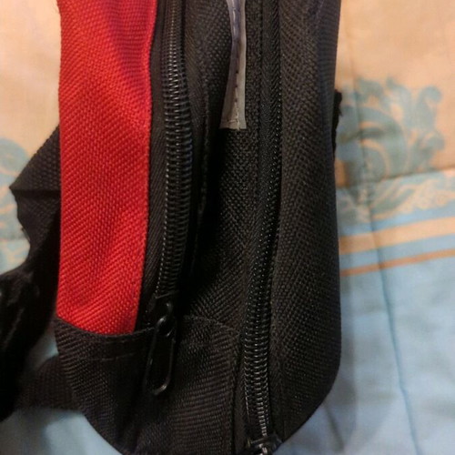 Bicycle bag unused with central pocket and extension