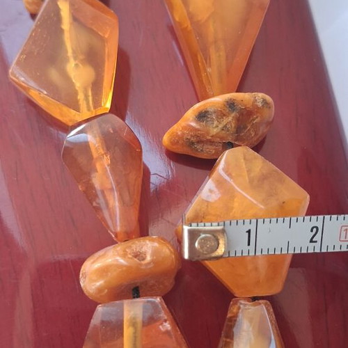 Amber Worry Beads like new, transparent, large proportional beads
