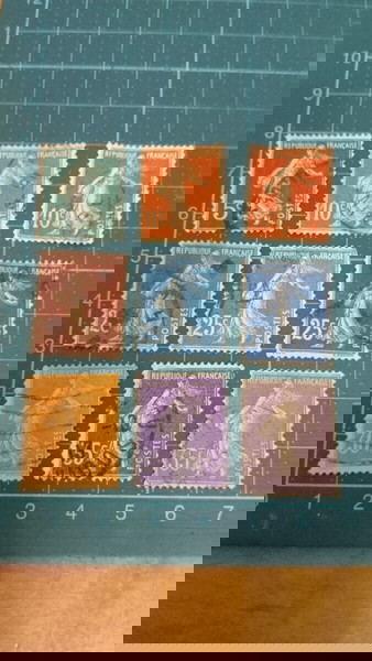 Γαλλία Γραμματόσημα 1906 - 1920 shower - solid background 1)