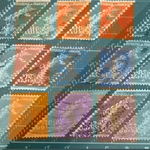 Γαλλία Γραμματόσημα 1906 - 1920 shower - solid background 1)