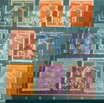 Γαλλία Γραμματόσημα 1906 - 1920 shower - solid background 1)