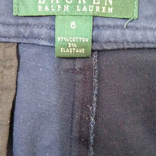 Ralph Lauren women's shorts used, cotton, elastic, blue, size L