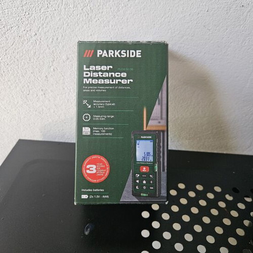 Parkside Laser Distance Measurer PLEM 50 D5 like new