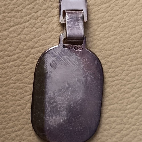 Silver 925 key holder/keychain new with monogram X and M