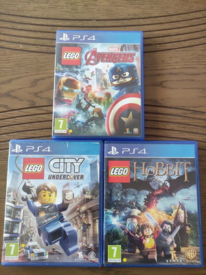 Lego PS4 Games Set like new (Avengers, Hobbit, Undercover)