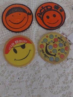 Σήματα Acid House σπάνια πακέτο 80s μεταχειρισμένα, σε καλή κατάσταση