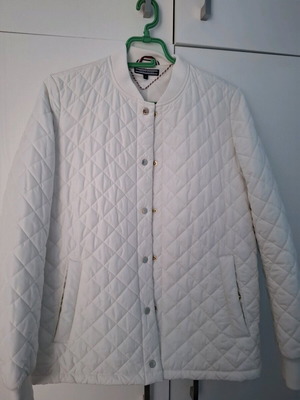 Tommy Hilfiger women's autumn jacket like new, white, quilted