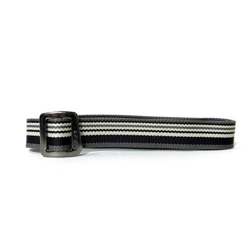 Milo Outdoor Webbing Belt 102cm, striped grey black white