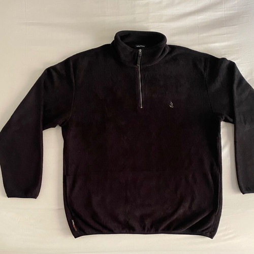 Nautica men's fleece sweatshirt used, black, size XL