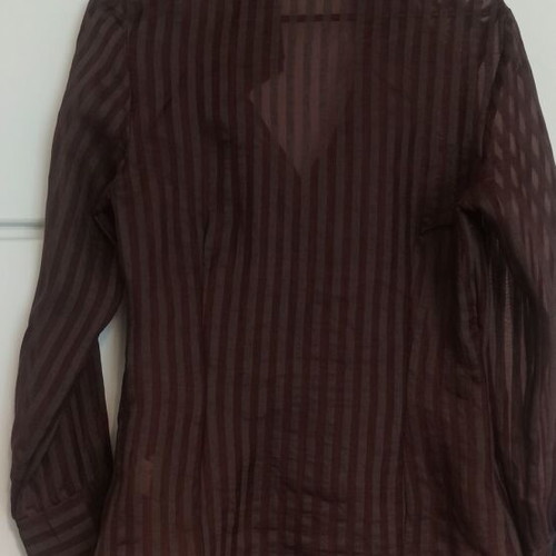 Zara women's brown striped shirt like new, size S