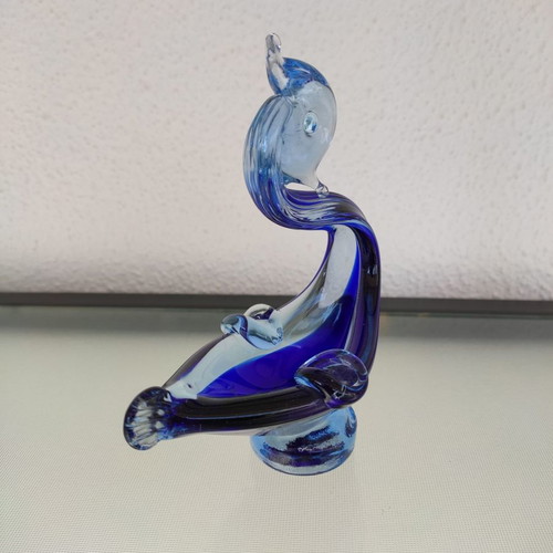 Set of 2 decorative Murano glass ashtrays new