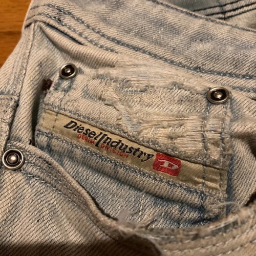 Diesel Y2K Light Blue Distressed Skinny Jeans used, size M