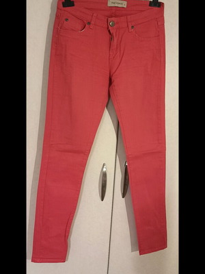 Pink Woman pants coral with pockets like new, size S