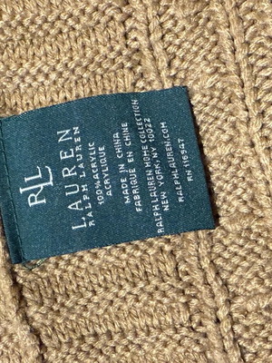 Ralph Lauren ριχτάρι σαν καινούργιο, πλεκτό 2.15x1.50 μ.