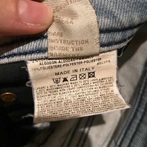 Diesel Y2K Light Blue Distressed Skinny Jeans used, size M