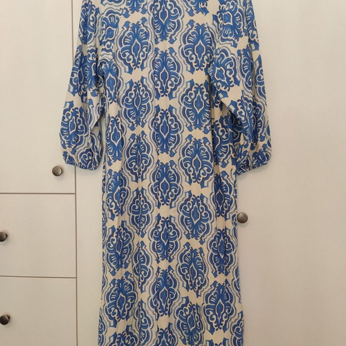 Zara printed midi dress oversized caftan airy, size Small