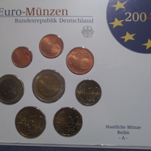 German official euro set 2004 G used, Karlsruhe