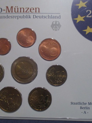 German official euro set 2004 G used, Karlsruhe