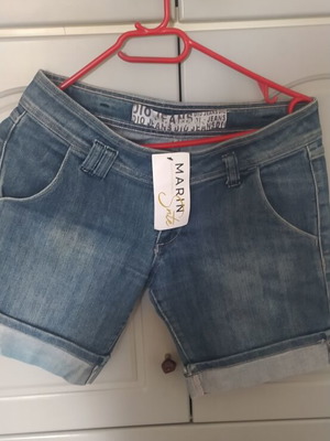 Denim shorts size S with tag, blue