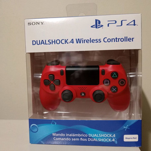 Sony PS4 Official Dual Shock 4 V2 Magma Red Controller New