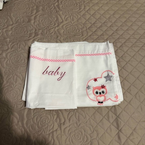 Baby crib sheet set washed unused