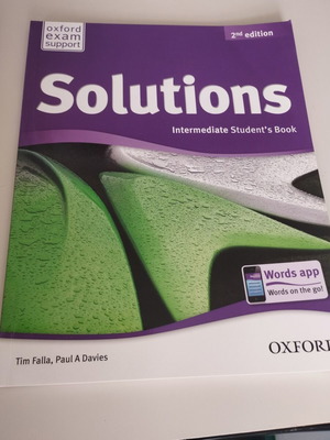 Solutions Intermediate Student's Book 2nd Edition like new, English