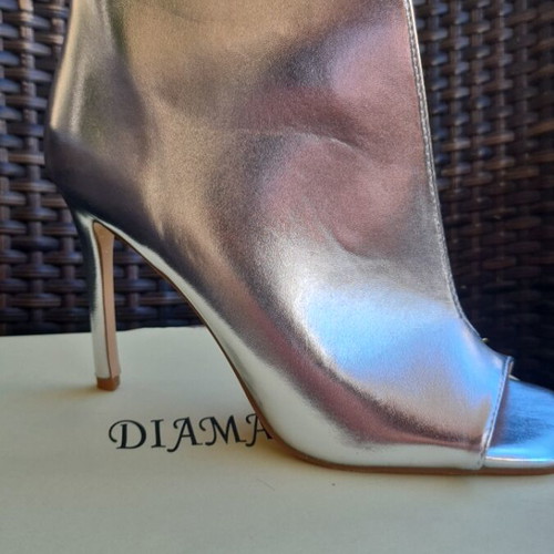 Silver sandals boots size 39 new