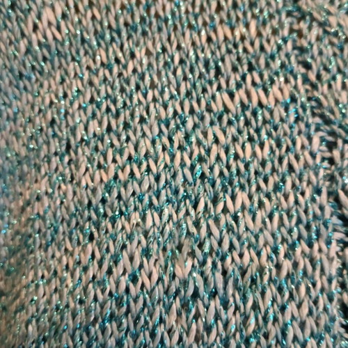 Women's handmade knitted set two pieces used, turquoise, size large