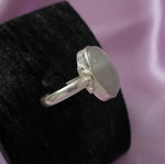White Opal ring in 925 silver new