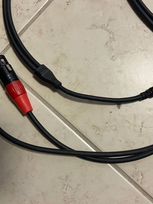 XLR to Stereo Minijack Cables 3m used, set of 3