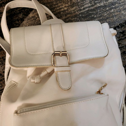 White backpack used